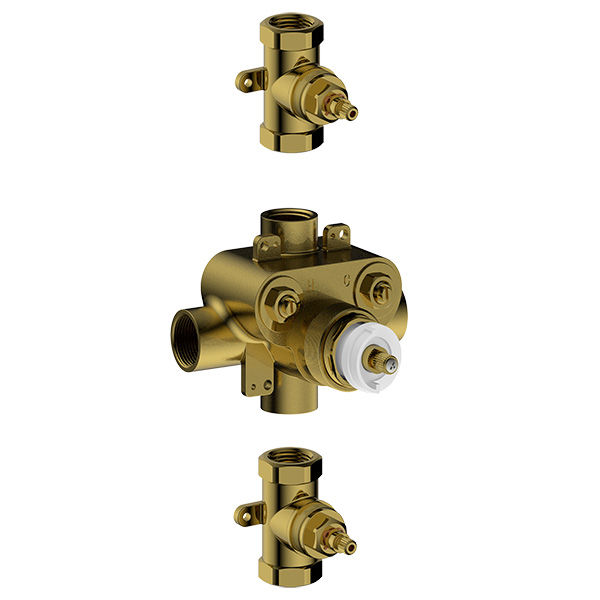 rough in valve for thermostatic with composed 2 * volume control valve