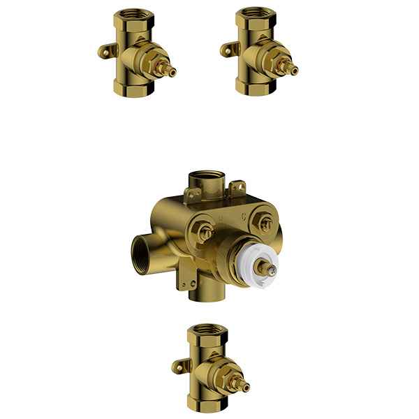 rough in valve for thermostatic with composed 3 * volume control valve