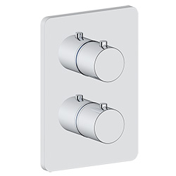 3 function thermostatic valve trim with integrated diverter with shared or. without shared function