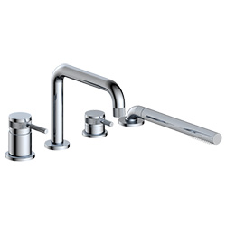(jkd619r001) deck mounted roman tub filler with hand shower