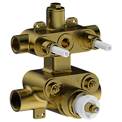 rough in valve for 3/4 thermostatic with 2 way push button