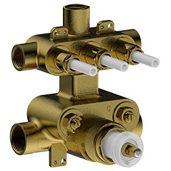 rough in valve for 3/4 thermostatic with 3 way push button