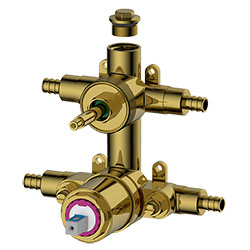 rough in valve for pressure balance with integrated 2 way diverter valve(shared or. no shared)(pex connection)