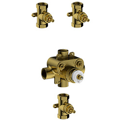 rough in valve for thermostatic with composed 3 * volume control valve