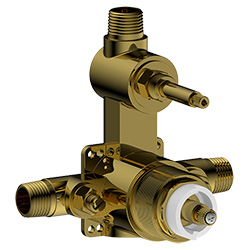 rough in valve for thermostatic with integrated 1 way diverter valve