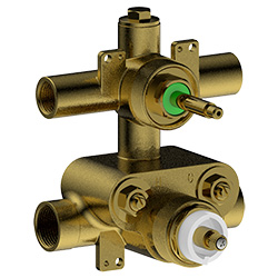rough in valve for thermostatic with integrated 2 way diverter valve(shared or. no shared)